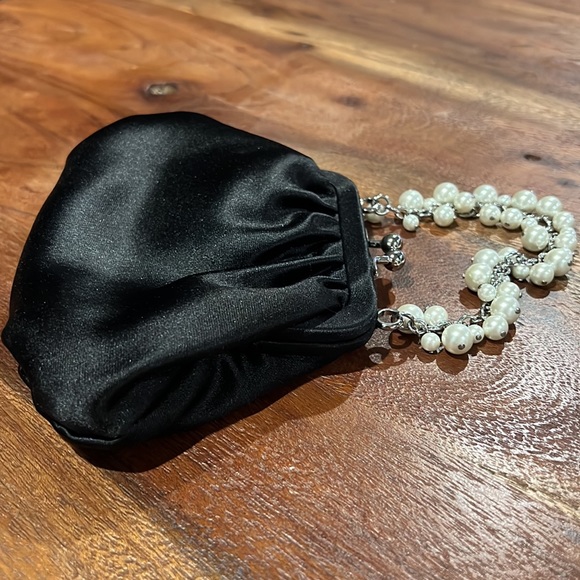 Carolee Mini Hand Held Handbag with Bead Pearl Accents - Picture 2 of 7